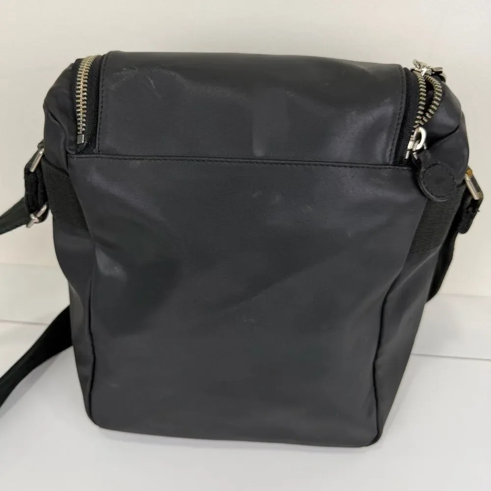 Jean Paul Gaultier Y2K Black Nylon Crossbody Utility Core Bag
